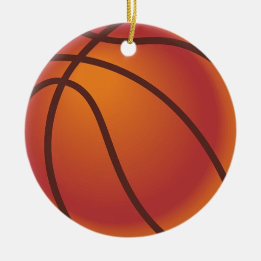 Basketbal Keramisch Ornament (Voorkant)