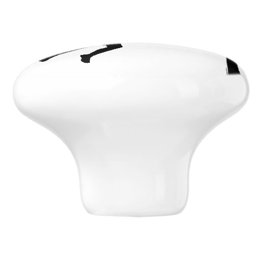 Basketbal Keramische Knop (Zijkant)