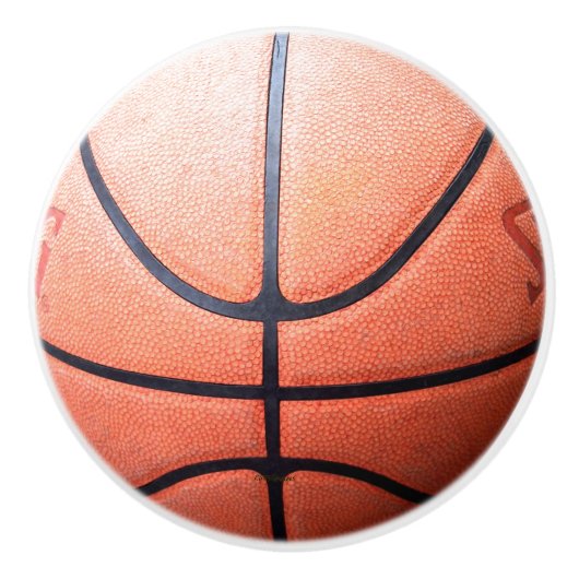 Basketbal Keramische Knop (Voorkant)