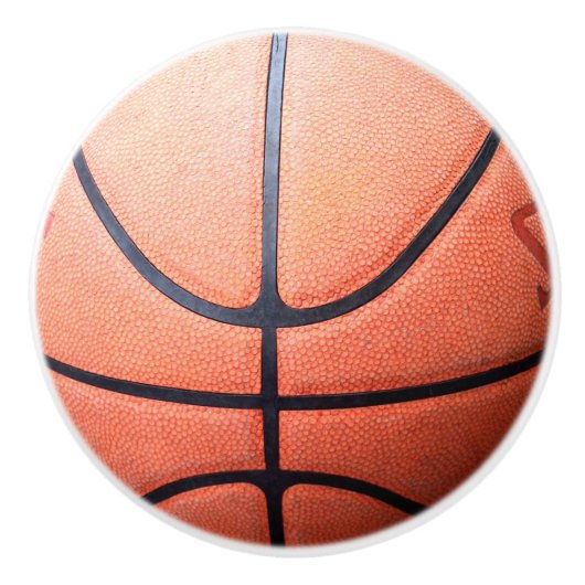 Basketbal Keramische Knop (Voorkant)