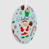 Basketbal Kerst Collectie Ornament (voorkant)