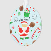 Basketbal Kerst Collectie Ornament (voorkant)