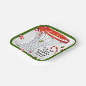 Basketbal Kerst Feestje Papieren Bordje (Gebogen)