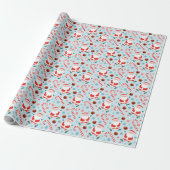 Basketbal Kerst Geschenk Cadeaupapier (Uitgerold)