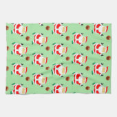 Basketbal Kerst Keukenhanddoek (Horizontaal)