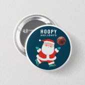 Basketbal Kerst Kousen Vuller Ronde Button 5,7 Cm (Voorkant /achterkant)