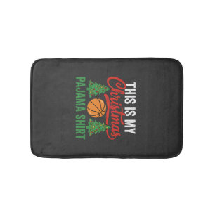 Basketbal Kerst Pyjama Shirt Badmat