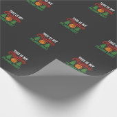 Basketbal Kerst Pyjama Shirt Cadeaupapier (Hoek)