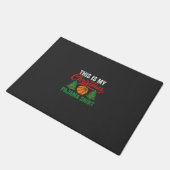 Basketbal Kerst Pyjama Shirt Deurmat (Schuin)