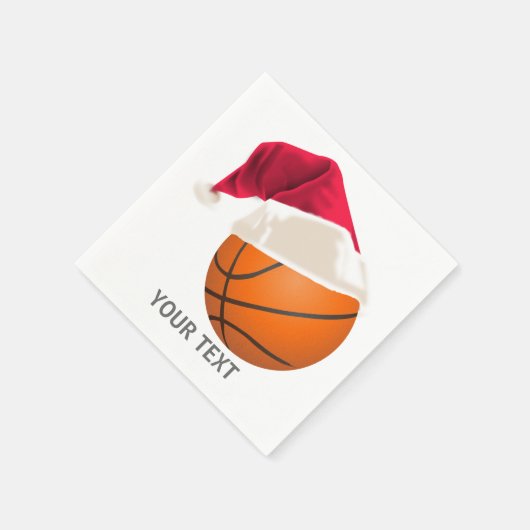basketbal kerst servet (Hoek)