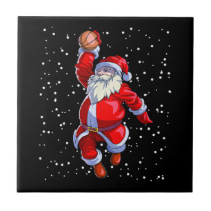 Basketbal Kerst T-Shirt Heren Jongens Basketbal Sa Tegeltje