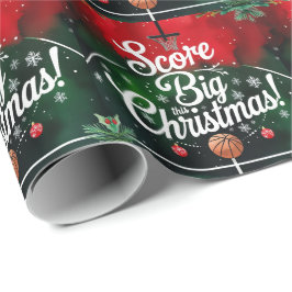 Basketbal Kerst thema Cadeaupapier