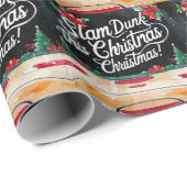 Basketbal Kerst thema Cadeaupapier (Rol Hoek)