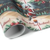 Basketbal Kerst thema Cadeaupapier (Rol Hoek)