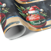 Basketbal Kerst thema Cadeaupapier (Rol Hoek)