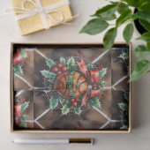 Basketbal Kerst thema Tissuepapier (Geschenk)