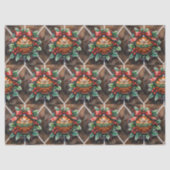 Basketbal Kerst thema Tissuepapier (Voorkant)