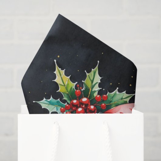 Basketbal Kerst thema Tissuepapier (Cadeauzakje)