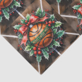 Basketbal Kerst thema Tissuepapier (Detail)