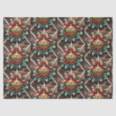 Basketbal Kerst thema Tissuepapier (Voorkant)