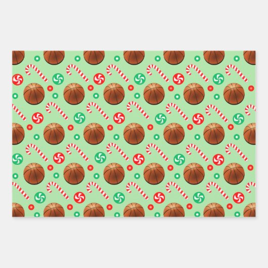 Basketbal Kerst Verpakking Papieren Blad Inpakpapier Vel (Voorkant 3)