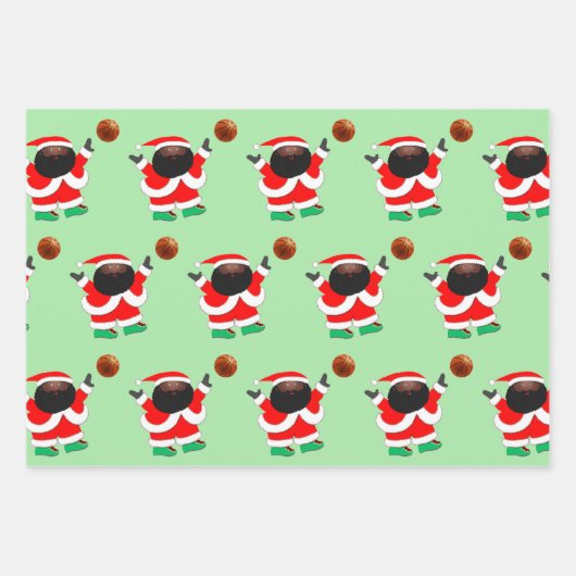 Basketbal Kerst Verpakking Papieren Blad Inpakpapier Vel (Voorkant)