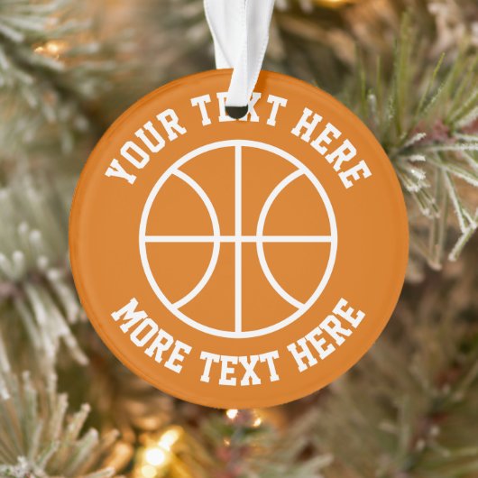 Basketbal kerstboom foto ornament cadeau (Boom)