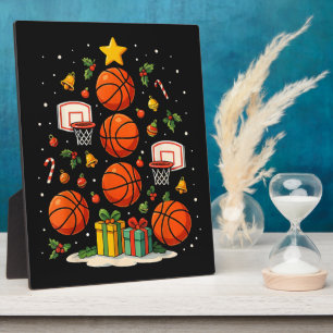 Basketbal Kerstboom Kerstmis Xmas Sport Fotoplaat