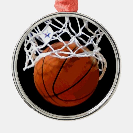 Basketbal Kerstboom Ornament (Voorkant)