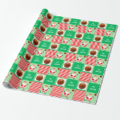 Basketbal Kerstcadeau Cadeaupapier (Uitgerold)