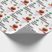 Basketbal Kerstcadeau Cadeaupapier (Hoek)