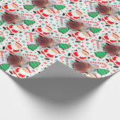 Basketbal Kerstcadeau Cadeaupapier (Hoek)