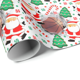 Basketbal Kerstcadeau Cadeaupapier