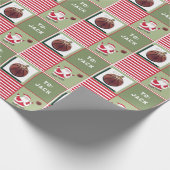 Basketbal Kerstcadeau Cadeaupapier (Hoek)