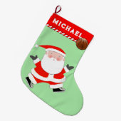 Basketbal Kerstcadeau Grote Kerstsok (Voorkant (Hangend))