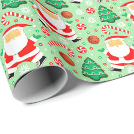 Basketbal kerstcadeau inpakpapier