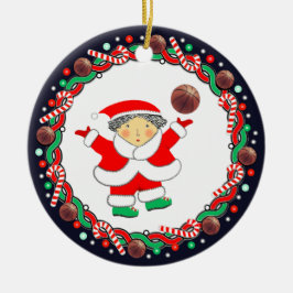 Basketbal Kerstcadeau Keramische Versiering Keramisch Ornament