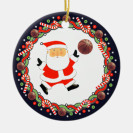 Basketbal Kerstcadeau Keramische Versiering Keramisch Ornament