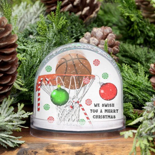 Basketbal Kerstcadeau Sneeuw Wereldbol Sneeuwbol (Winter)