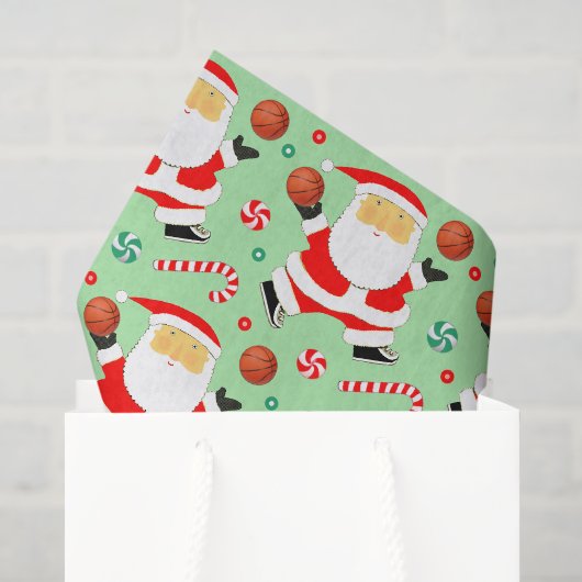 Basketbal Kerstcadeau Tissuepapier (Cadeauzakje)