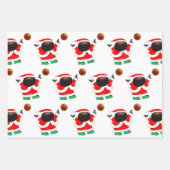 Basketbal kerstcadeaupapier vel (Voorkant 2)