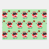 Basketbal kerstcadeaupapier vel (Voorkant)