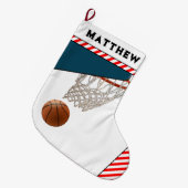Basketbal Kerstcadeaus Grote Kerstsok (Voorkant (Hangend))