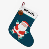 Basketbal Kerstcadeaus Grote Kerstsok (Voorkant (Hangend))