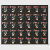 Basketbal Kerstcadeauverpakking Cadeaupapier (Vlak)