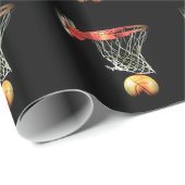 Basketbal Kerstcadeauverpakking Cadeaupapier (Rol Hoek)