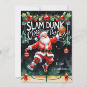 BASKETBAL Kerstfeest aquarel Kaart (Voorkant)