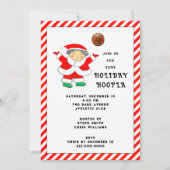 Basketbal Kerstfeest Kaart (Voorkant)