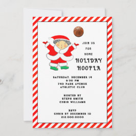 Basketbal Kerstfeest Kaart
