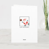 Basketbal Kerstkaarten Feestdagen Kaart (Achterkant)